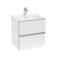 Roca Unik Suit zestaw łazienkowy 65 cm umywalka z szafką wisząca biały połysk